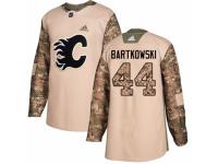 Youth Adidas Calgary Flames #44 Matt Bartkowski Camo Veterans Day Practice NHL Jersey