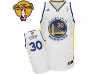 Youth Adidas Golden State Warriors #30 Stephen Curry Swingman White Home 2015 The Finals Patch NBA Jersey