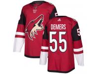 Youth Adidas Jason Demers Authentic Burgundy Red Home NHL Jersey Arizona Coyotes #55