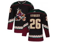 Youth Adidas Marcus Kruger Authentic Black Alternate NHL Jersey Arizona Coyotes #26