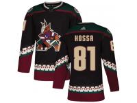 Youth Adidas Marian Hossa Authentic Black Alternate NHL Jersey Arizona Coyotes #81