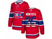 Youth Adidas Montreal Canadiens #35 Al Montoya Red USA Flag Fashion NHL Jersey