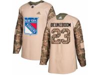 Youth Adidas New York Rangers #23 Jeff Beukeboom Camo Veterans Day Practice NHL Jersey