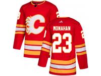 Youth Adidas NHL Calgary Flames #23 Sean Monahan Authentic Alternate Jersey Red Adidas