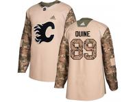 Youth Adidas NHL Calgary Flames #89 Alan Quine Authentic Jersey Camo Veterans Day Practice Adidas