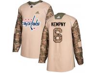 Youth Adidas NHL Washington Capitals #6 Michal Kempny Authentic Jersey Camo Veterans Day Practice Adidas