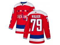 Youth Adidas NHL Washington Capitals #79 Nathan Walker Authentic Alternate Jersey Red Adidas