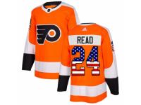 Youth Adidas Philadelphia Flyers #24 Matt Read Orange USA Flag Fashion NHL Jersey