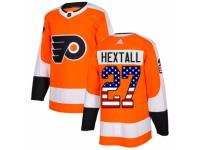 Youth Adidas Philadelphia Flyers #27 Ron Hextall Orange USA Flag Fashion NHL Jersey