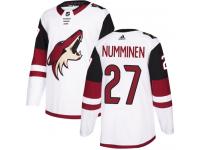 Youth Adidas Teppo Numminen Authentic White Away NHL Jersey Arizona Coyotes #27