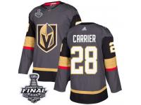 Youth Adidas Vegas Golden Knights #28 William Carrier Gray Home Authentic 2018 Stanley Cup Final NHL Jersey