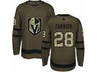 Youth Adidas Vegas Golden Knights #28 William Carrier Green Salute to Service NHL Jersey