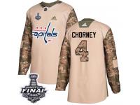 Youth Adidas Washington Capitals #4 Taylor Chorney Camo Authentic Veterans Day Practice 2018 Stanley Cup Final NHL Jersey
