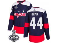 Youth Adidas Washington Capitals #44 Brooks Orpik Navy Blue Authentic 2018 Stadium Series 2018 Stanley Cup Final NHL Jersey