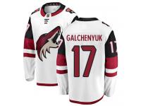 Youth Alex Galchenyuk Breakaway White Away NHL Jersey Arizona Coyotes #17