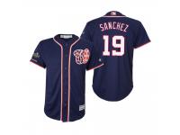 Youth Anibal Sanchez Washington Nationals Navy 2019 World Series Champions Cool Base Jersey