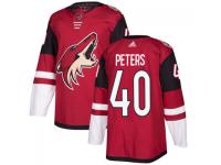 Youth Arizona Coyotes # 40 Justin Peters adidas Maroon Authentic Jersey 2017