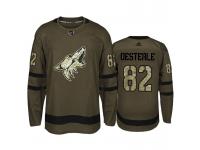 Youth Arizona Coyotes Jordan Oesterle #82 Military Camo Jersey