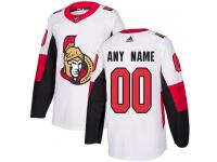 Youth Authentic White Reebok Jersey NHL Ottawa Senators Customized Away