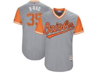 Youth Baltimore Orioles Brad Brach B-Rad Majestic Gray 2017 Players Weekend Jersey