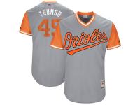 Youth Baltimore Orioles Mark Trumbo Trumbo Majestic Gray 2017 Players Weekend Jersey