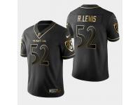 Youth Baltimore Ravens #52 Ray Lewis Golden Edition Vapor Untouchable Limited Jersey - Black