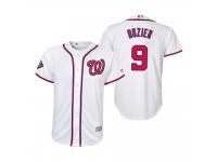 Youth Brian Dozier Washington Nationals White 2019 World Series Cool Base Jersey