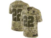 Youth Carolina Panthers Christian McCaffrey Nike Camo Salute To Service Jersey