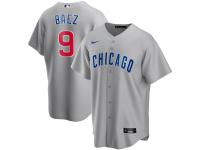 Youth Chicago Cubs Javier Baez Nike Gray Road 2020 Player Jersey