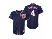 Youth Dave Martinez Washington Nationals Navy 2019 World Series Champions Cool Base Jersey