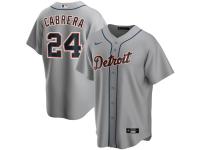 Youth Detroit Tigers Miguel Cabrera Nike Gray Road 2020 Player Jersey