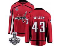 Youth Fanatics Branded Washington Capitals #43 Tom Wilson Red Home Breakaway 2018 Stanley Cup Final NHL Jersey