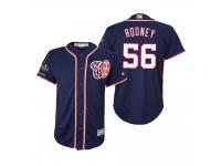 Youth Fernando Rodney Washington Nationals Navy 2019 World Series Champions Cool Base Jersey