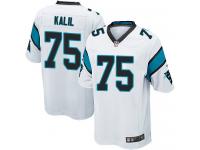 Youth Game Matt Kalil #75 Nike White Road Jersey - NFL Carolina Panthers
