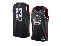 Youth Golden State Warriors #23 Black Draymond Green 2019 All-Star Game Swingman Finished Jersey Men's