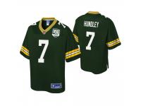 Youth Green Bay Packers Brett Hundley Green 100th Anniversary Pro Line Jersey