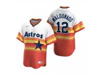 Youth Houston Astros Martin Maldonado Nike White Orange Cooperstown Collection Home Jersey