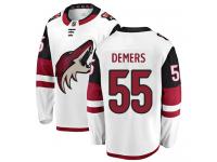 Youth Jason Demers Breakaway White Away NHL Jersey Arizona Coyotes #55