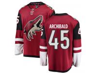 Youth Josh Archibald Breakaway Burgundy Red Home NHL Jersey Arizona Coyotes #45