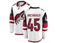 Youth Josh Archibald Breakaway White Away NHL Jersey Arizona Coyotes #45