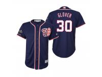 Youth Koda Glover Washington Nationals Navy 2019 World Series Champions Cool Base Jersey