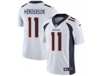 Youth Limited Carlos Henderson #11 Nike White Road Jersey - NFL Denver Broncos Vapor Untouchable