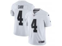 Youth Limited Derek Carr #4 Nike White Road Jersey - NFL Oakland Raiders Vapor Untouchable