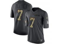 Youth Limited Doug Flutie #7 Nike Black Jersey - NFL Los Angeles Chargers 2016 Salute to Service