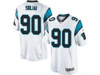 Youth Limited Paul Soliai #90 Nike White Road Jersey - NFL Carolina Panthers Vapor Untouchable
