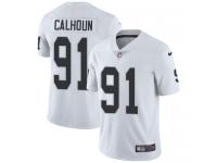 Youth Limited Shilique Calhoun #91 Nike White Road Jersey - NFL Oakland Raiders Vapor Untouchable