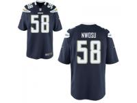 Youth Los Angeles Chargers #58 Uchenna Nwosu Nike Navy Game Jersey