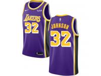 Youth Magic Johnson  Purple Nike Jersey NBA Los Angeles Lakers #32 Statement Edition