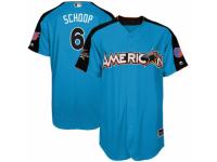Youth Majestic Baltimore Orioles #6 Jonathan Schoop Blue American League 2017 MLB All-Star MLB Jersey