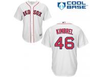Youth Majestic Boston Red Sox #46 Craig Kimbrel Authentic White Home Cool Base MLB Jersey